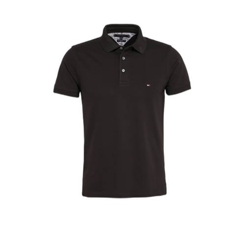 Tommy Hilfiger slim fit polo 1985 zwart afbeelding