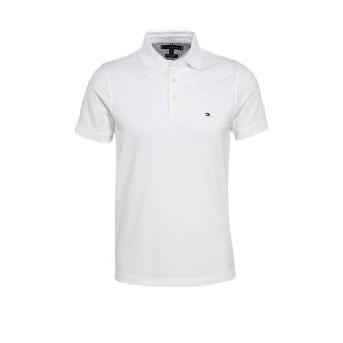 Tommy Hilfiger slim fit polo 1985 wit afbeelding