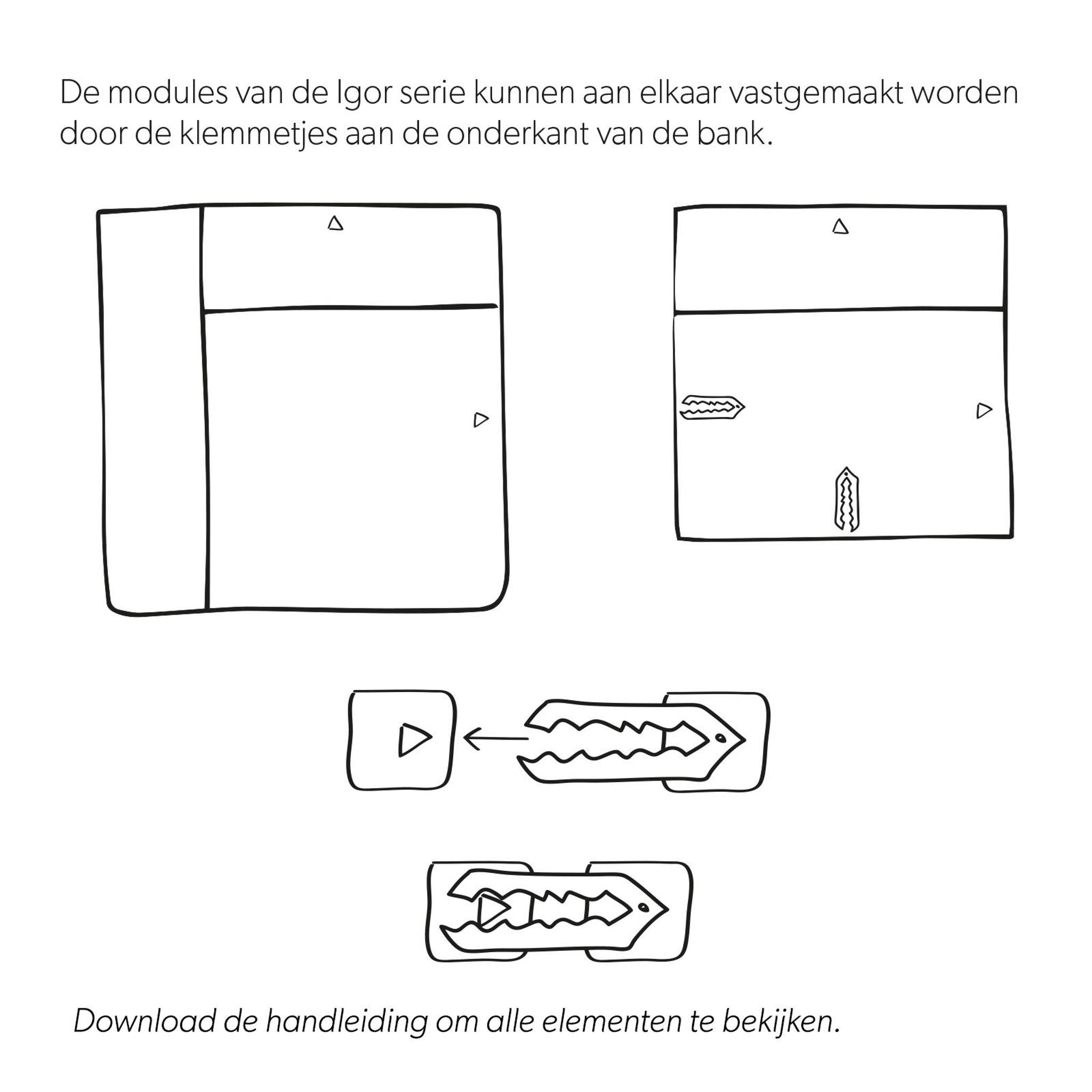 Wehkamp Home hocker (modulair) Igor - Afbeelding 5