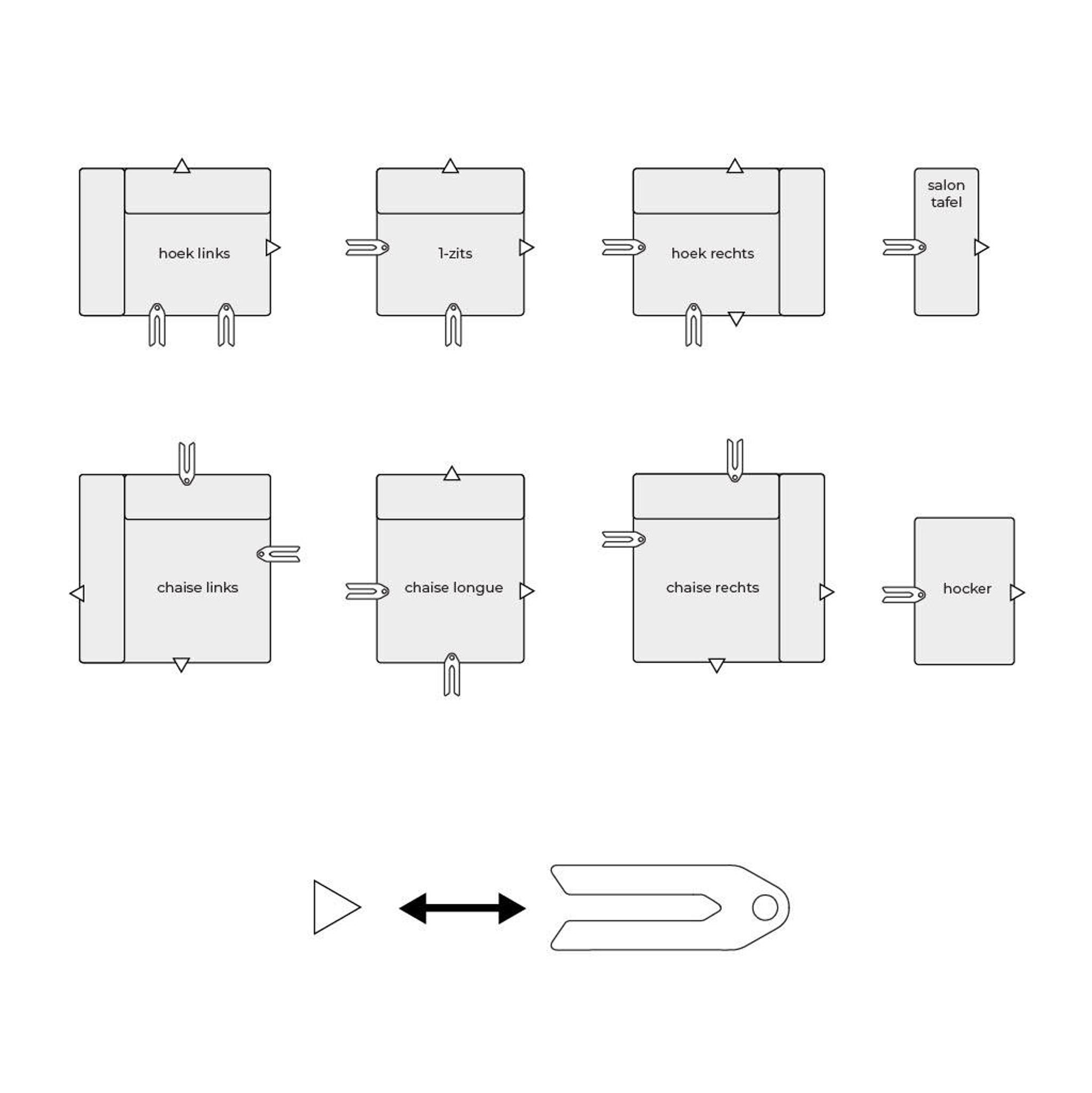 Wehkamp Home hocker (modulair) Igor - Afbeelding 4