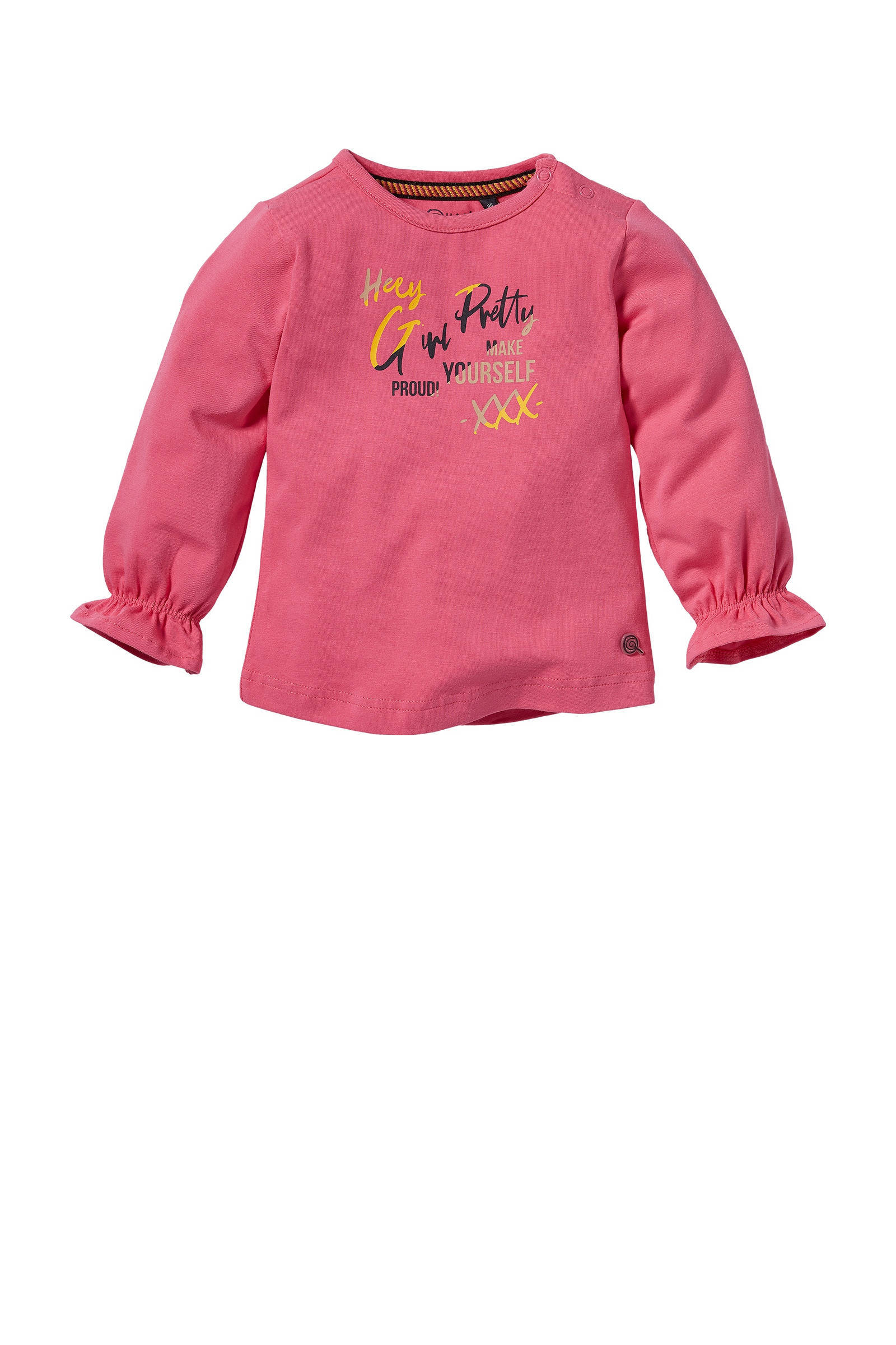 Quapi Mini longsleeve Lente met printopdruk roze