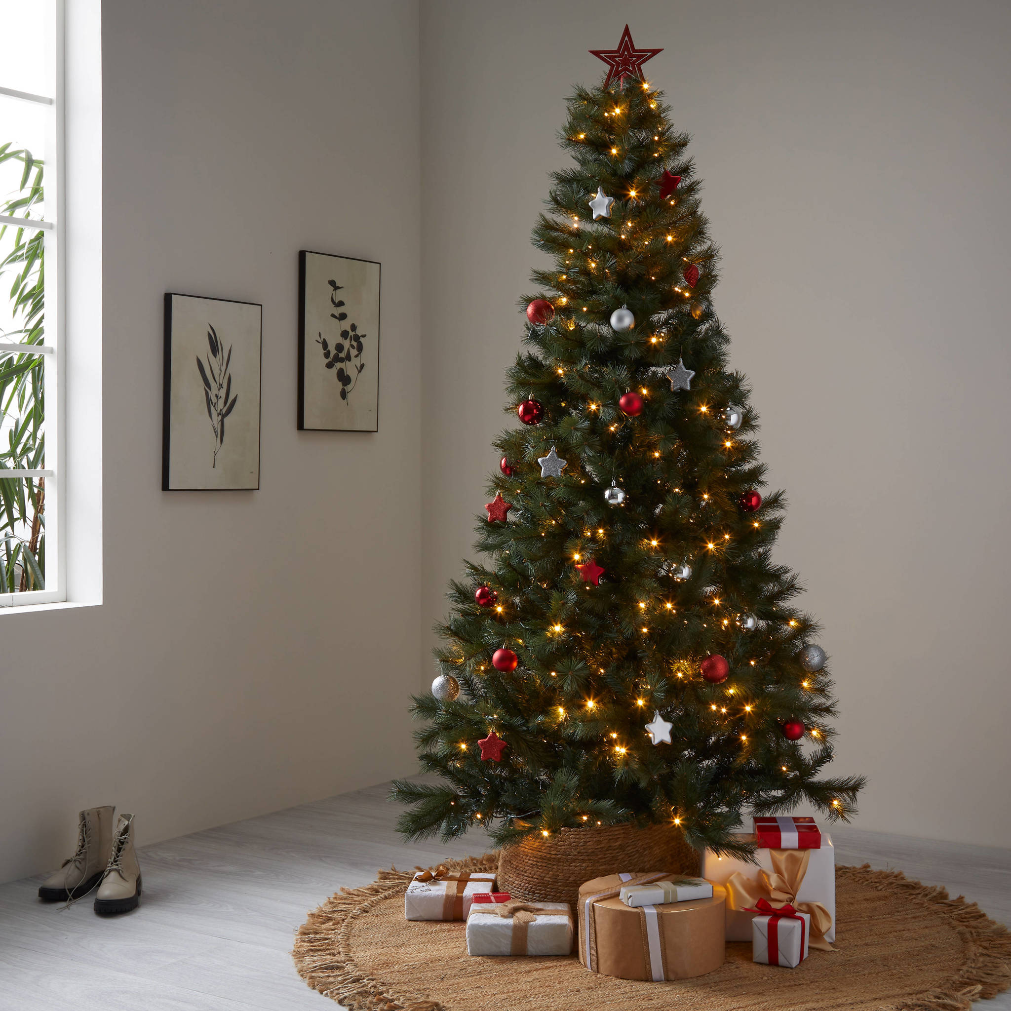 native Veranderlijk pop Wehkamp Home verlichte kerstboom Scotch Pine (h230 x Ø125 cm) | wehkamp