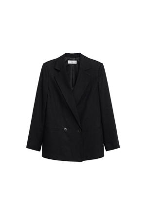 geruite blazer zwart