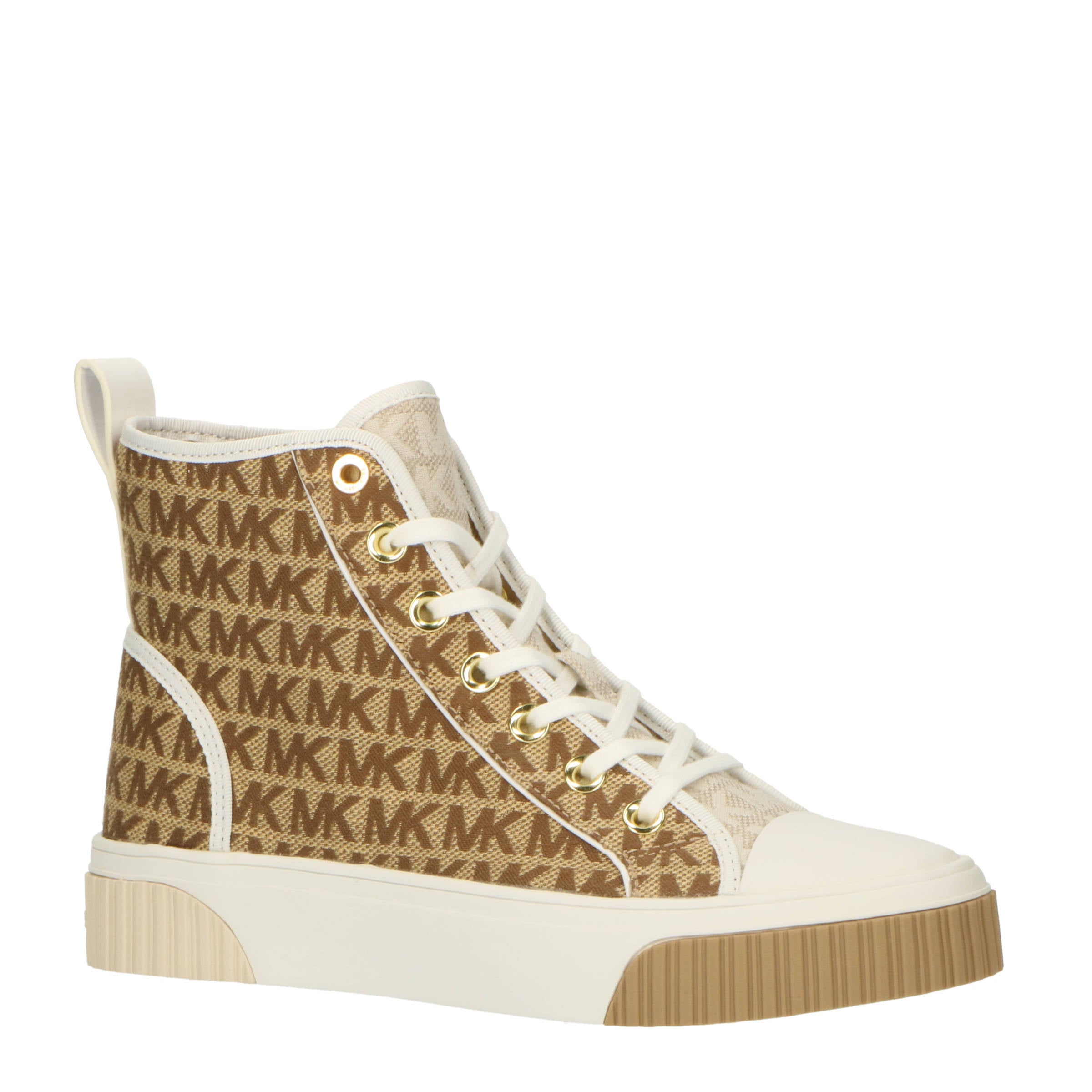 Michael Kors Gertie hoge sneakers beige/multi | wehkamp