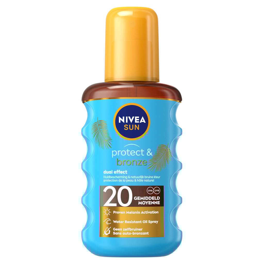 NIVEA SUN protect & bronze zonneolie spray spf20