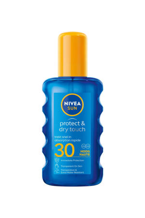 protect & dry touch transparante zonnespray SPF 30 - 200 ml