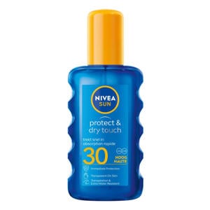 Wehkamp NIVEA SUN protect & dry touch transparante zonnespray SPF 30 - 200 ml aanbieding