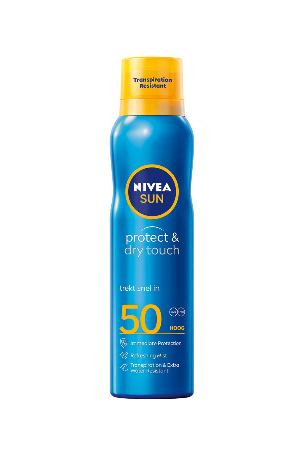 Nivea Sun Protect And Dry Touch Verfrissende Vernevelende Spray Spf 50 200 Ml Wehkamp 2961