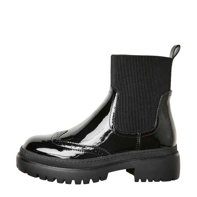 VERO MODA VMWIND lak chelsea boots zwart wehkamp