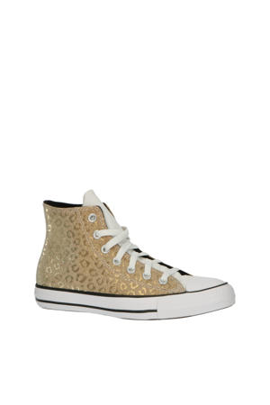 Chuck Taylor All Star Leopard Glitter sneakers goud/zwart/wit
