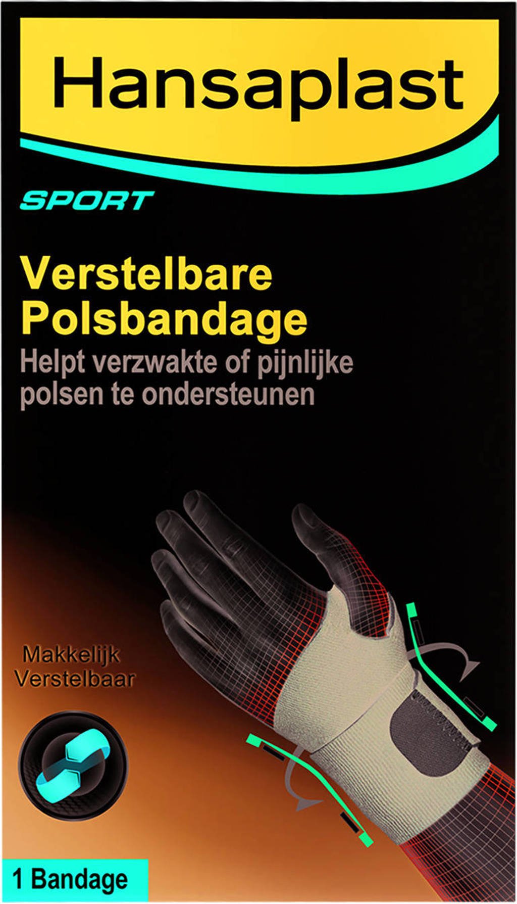 Hansaplast verstelbare neopreen polsbandage