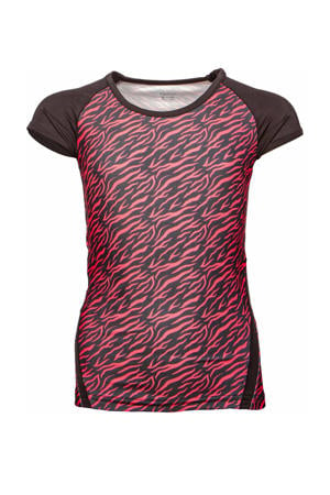 sport T-shirt zwart/roze