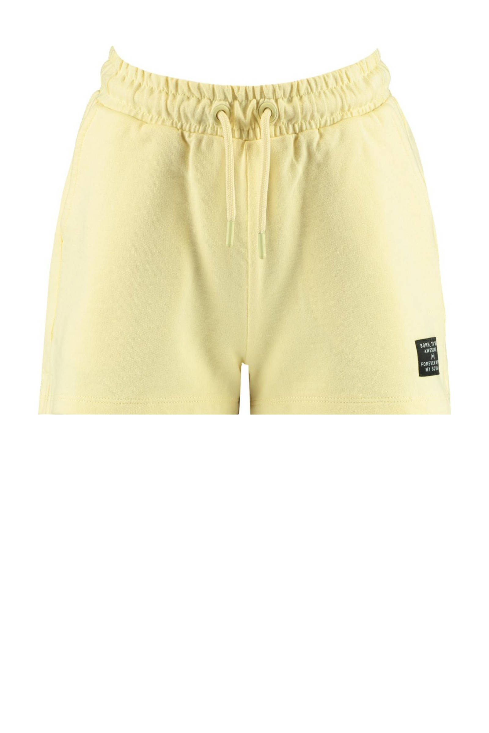 CoolCat Junior sweatshort Nikkie lichtgeel | wehkamp