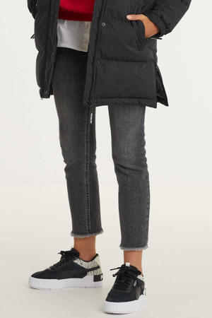 straight jeans regular waist grijs