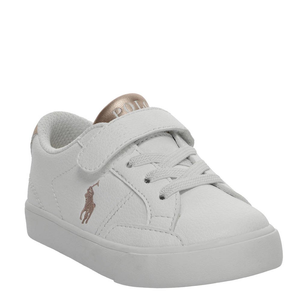 POLO Ralph Lauren Theron IV PS sneakers wit/roségoud, Wit/roségoud