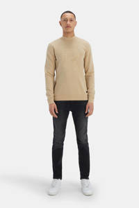 Shoeby Refill sweater Jaro met logo sand
