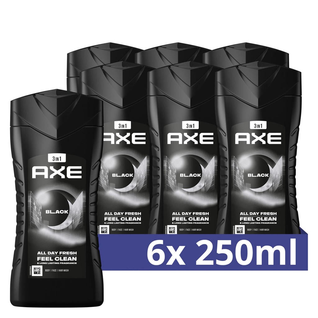 Axe Black 3-in-1 douchegel - 6 x 250 ml