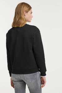 G-Star RAW sweater van gerecycled polyester zwart