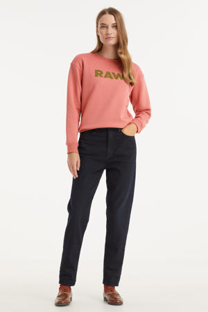 Janeh cropped high waist mom jeans worn in deep water