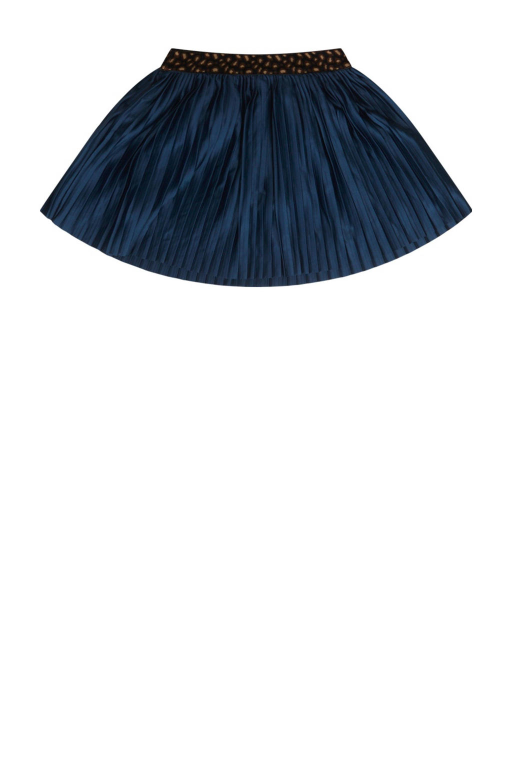 Donkerblauwe meisjes Retour Denim rok Sophie gemaakt van polyester en met elastische tailleband