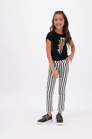 T-shirt Hariet met printopdruk zwart