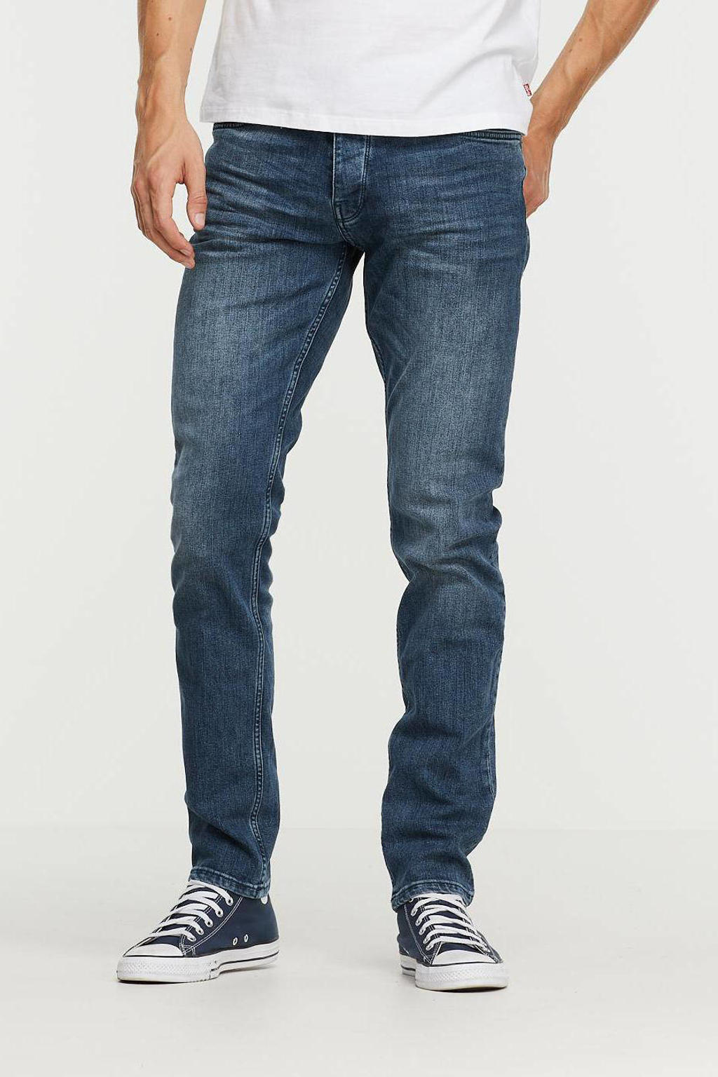 Purewhite slim fit jeans The Stan W0104 ESSENTIALS denim mid blue