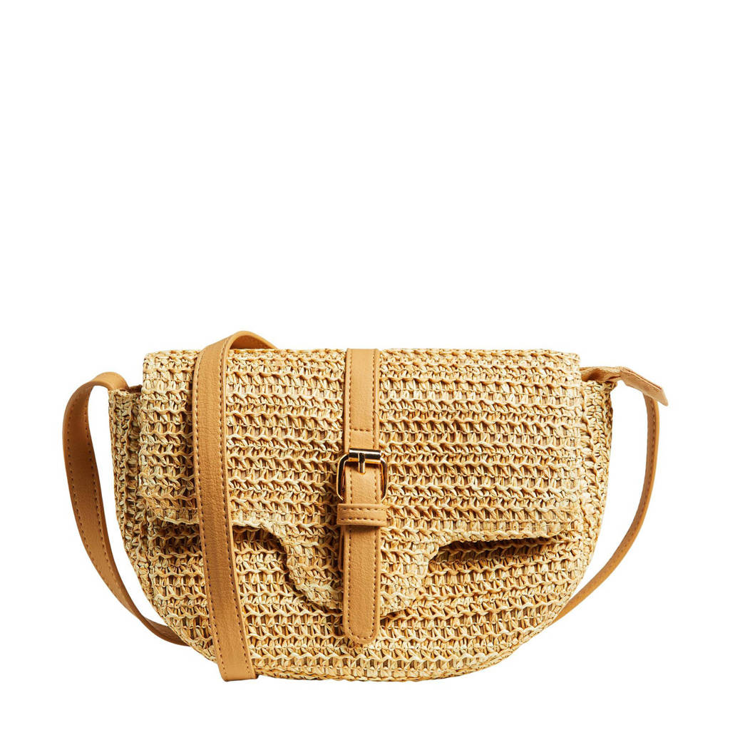 OBJECT crossbody tas OBJMARLEY naturel/bruin