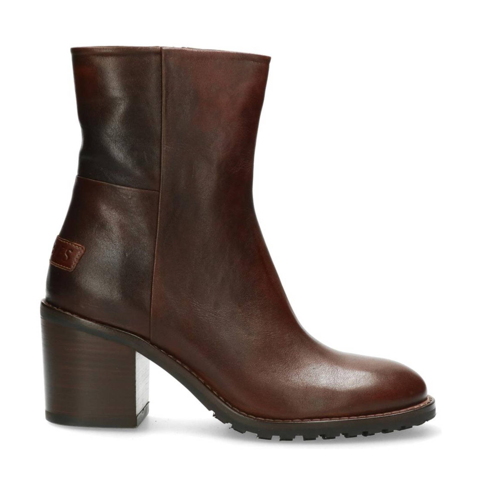 Shabbies Enkellaarsjes Ankle Boot Calf Leather Bruin online kopen