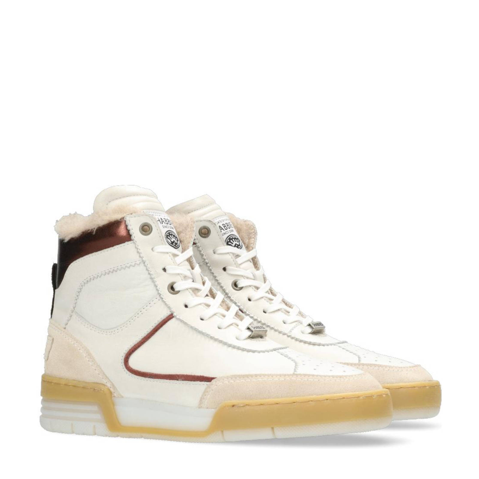 Beige SHABBIES Hoge sneaker 102020072 | Omoda