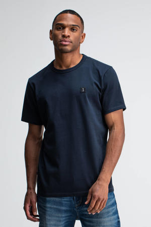 regular T-shirt donkerblauw