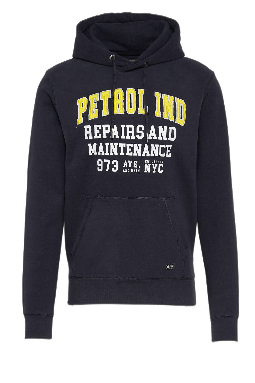 Petrol Industries hoodie met tekst deep capri, Deep Capri