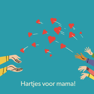 Digitale Cadeaukaart hartjes voor mama 10 euro