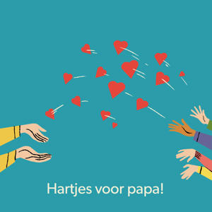 Digitale Cadeaukaart hartjes voor papa 10 euro