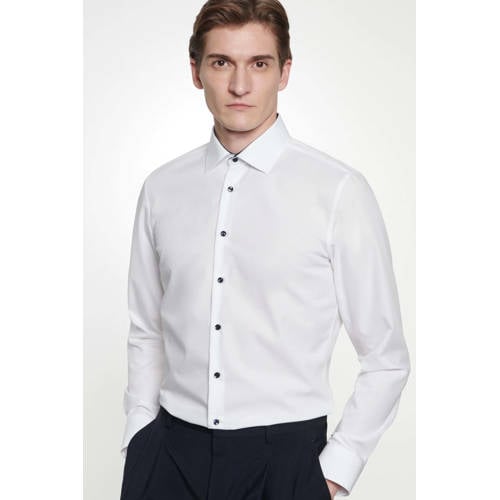 Seidensticker slim fit overhemd wit afbeelding