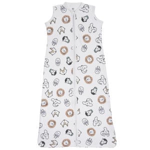 baby zomer slaapzak Animal wit/beige/zwart