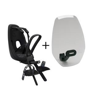  Nexxt Mini fietsstoeltje voor+windscherm, obsedian