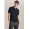 Seidensticker slim fit polo zwart