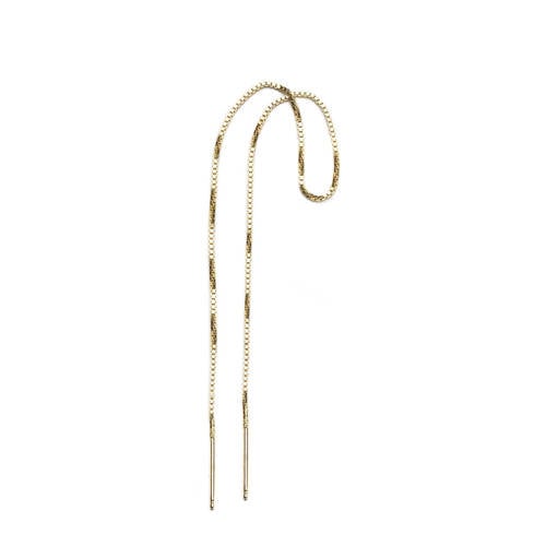Abrazi gold plated oorbel Thunder Threader afbeelding