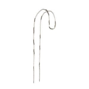 rhodium plated oorbel Thunder Threader