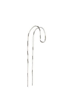 rhodium plated oorbel Thunder Threader