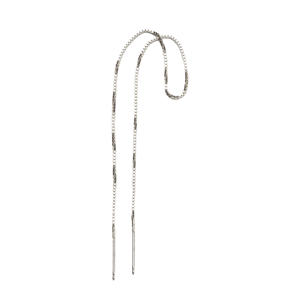 rhodium plated oorbel Thunder Threader