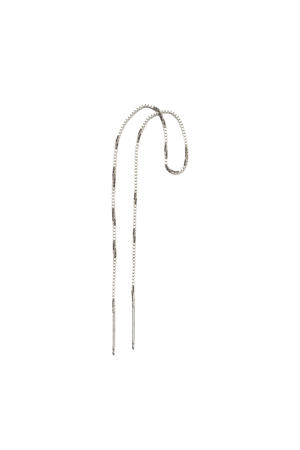 rhodium plated oorbel Thunder Threader