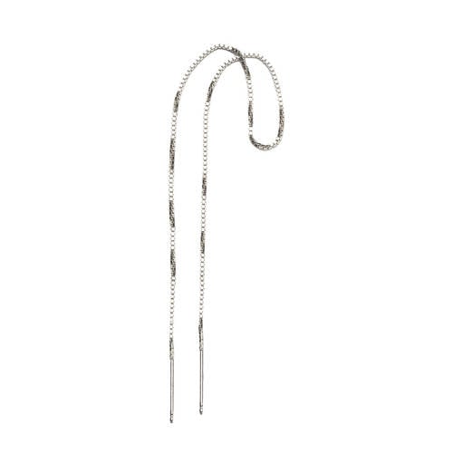 Abrazi rhodium plated oorbel Thunder Threader afbeelding