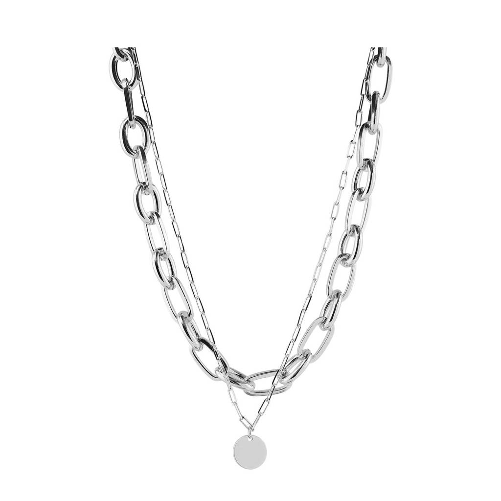 PIECES gelaagde ketting PCFLUNKY zilverkleurig, Zilverkleurig