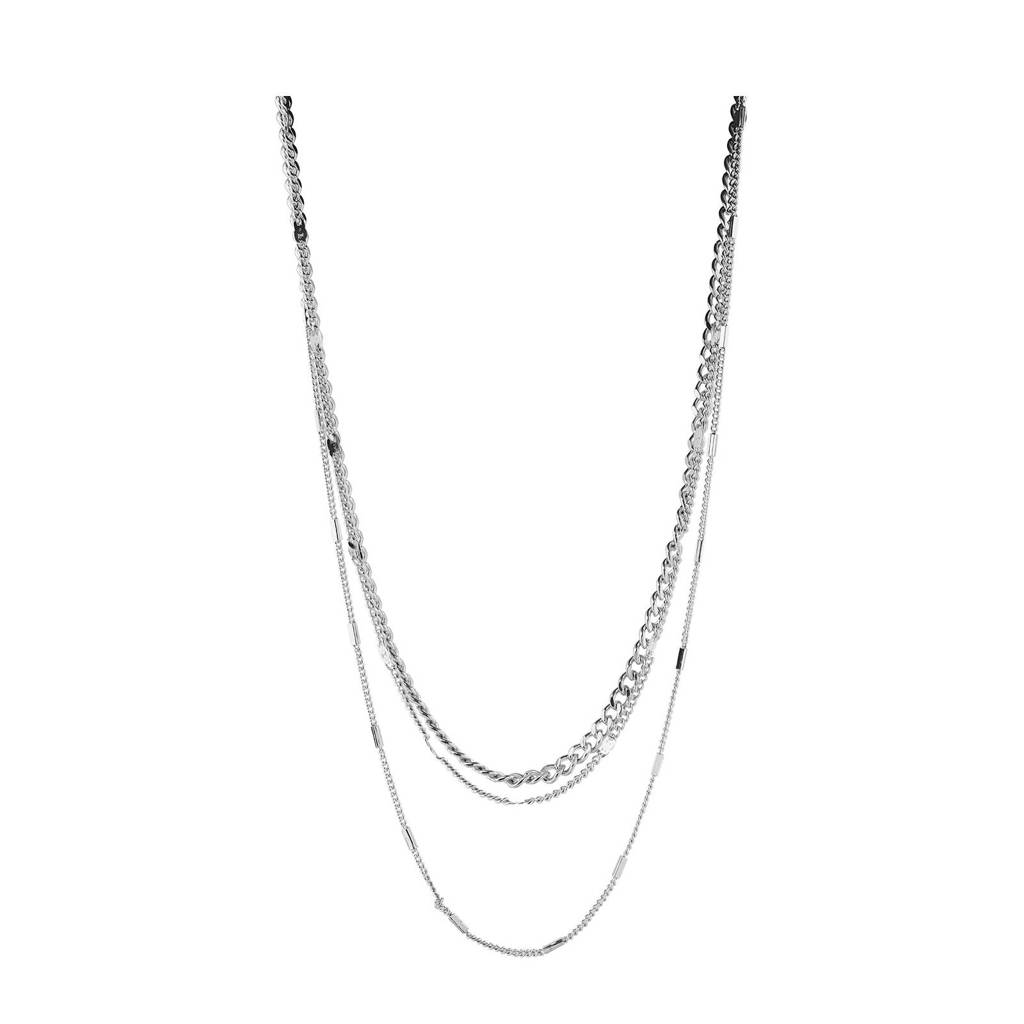 PIECES gelaagde ketting PCFOLOLA zilverkleurig, Zilverkleurig