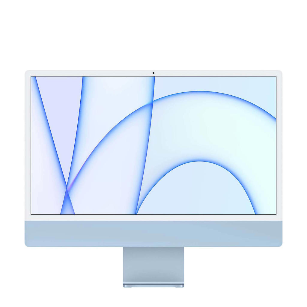 Apple iMac 24"(2021) 8GB/256GB 4 port (USB-C)  met 8 core GPU blauw