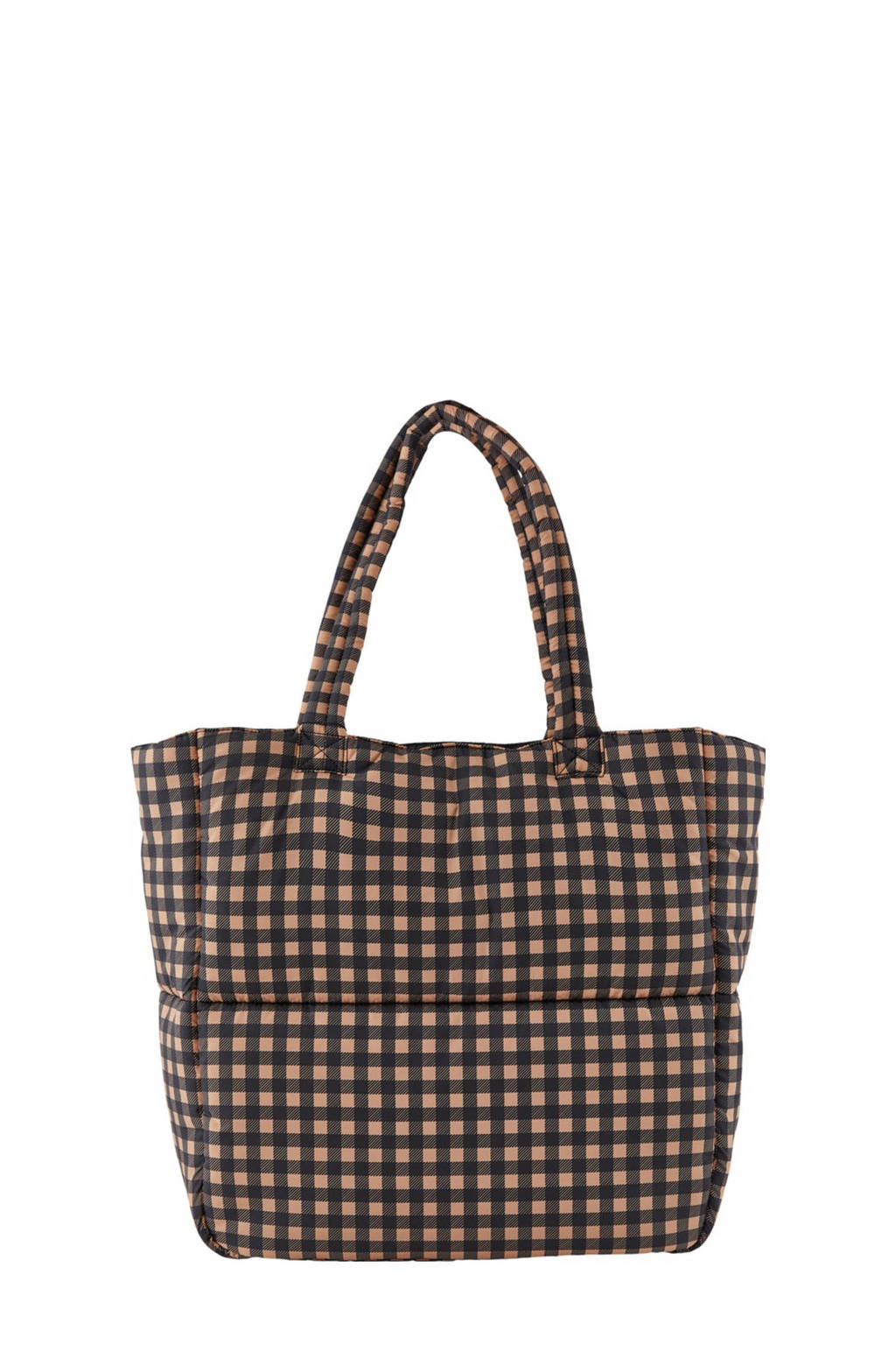 PIECES gewatteerde shopper PCFULLA donkerbruin, Donkerbruin