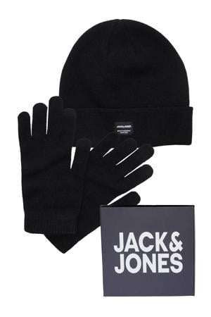 giftbox muts + handschoenen zwart