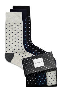 JACK & JONES giftbox sokken JACMACULE - set van 3 donkerblauw/grijs, Donkerblauw/grijs