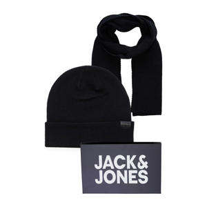 giftbox JACJOLLY muts + sjaal zwart